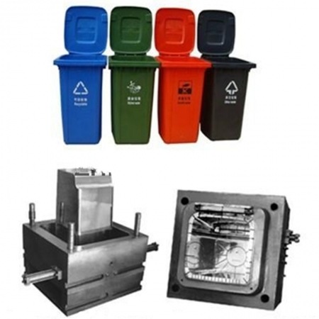 Household Indoor Plastic Rubbish Basket Mold Garbage Trash Can Tooling