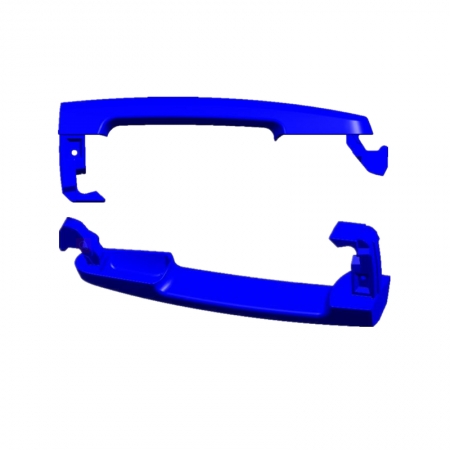Plastic gas-assisted injection car handle mold