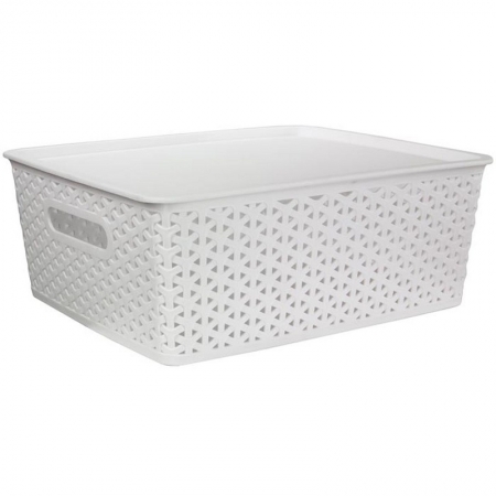 Plastic weave basket mold