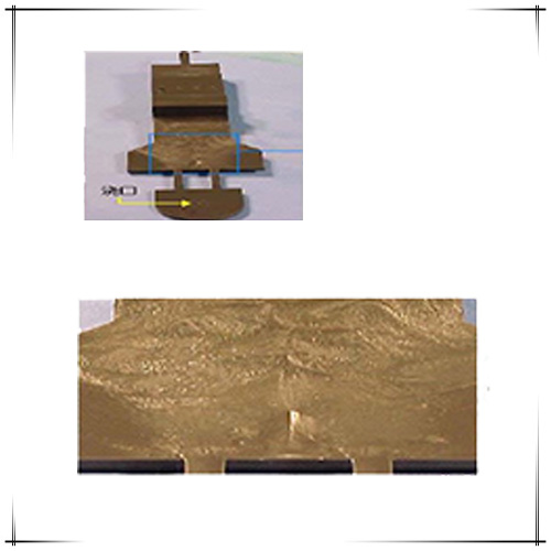 What is the Jetting defect on the plastic product?
