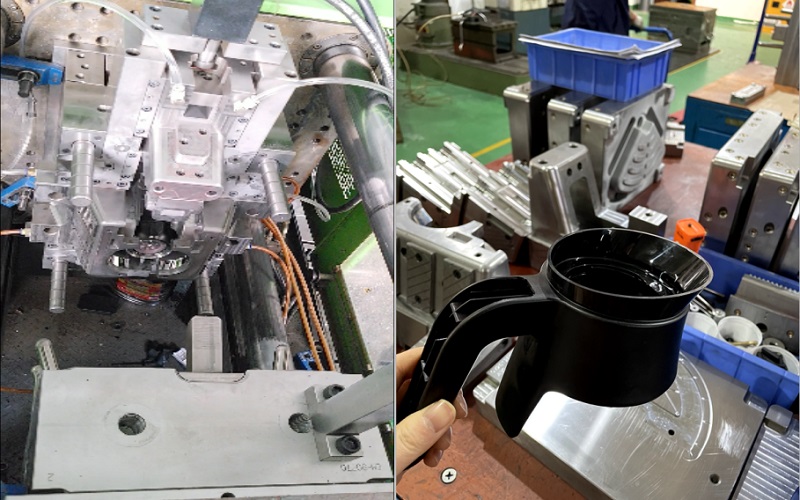 T1 testing for Handle of coffee pot mould is successful