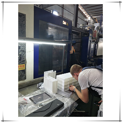 The mold trial for tools box injection mould